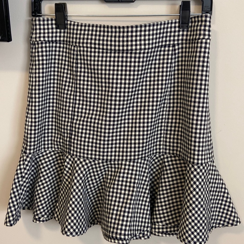 Veronica beard plaid skirt